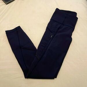 lululemon leggings, size 0, color navy blue
